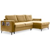 Miuform žuta baršunasta kutna garnitura Lofty Lilly, desni kut | shoptok.hr
