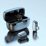 BLAVEC bežični Lavalier mikrofoni x 2 ClipGo Type-C + dodatna zaštita od vjetra - srebrni | shoptok.hr