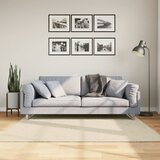 vidaXL Preproga s kratkimi vlakni mehka pralna krem 160x160 cm Cene
