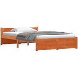  Krevetna konstrukcija Vosak smeđa 195,5 x 140,5 x 51 cm | shoptok.hr