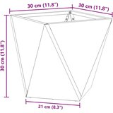  Cvetlično korito Antracit 30 x 30 x 30 cm Jeklo, (5000207298) | Shoptok.si