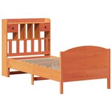  Krevet s regalom za knjige bez madraca 75 x 190 cm od borovine | shoptok.hr