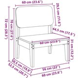  Vrtne stolice 2 kom voštano smeđe 60x52 5x72 cm borovine | shoptok.hr