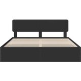  Krevetna konstrukcija Crna 180 x 200 cm Konstrukcijsko drvo | shoptok.hr