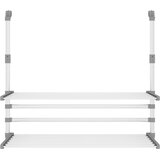  Stalak za sušenje za balkon 89 x 25 x (60 - 95) cm aluminijski | shoptok.hr
