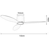  ZEVENTI - LED plafonski ventilator VENTORA LED/24W/230V Wi-Fi Tuya crna + daljinski upravljač | Eponuda.com