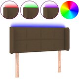  LED uzglavlje tamnosmeđe 83x16x78/88 cm od tkanine | shoptok.hr