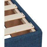 vidaXL Box spring postelja z vzmetnico modra 80x200 cm blago, (21290963) | Shoptok.si