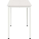  Jedilna miza Bela 110 x 55 x 75 cm Masivno borovo les, (5000268614) | Shoptok.si