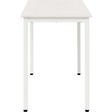 Stol za objedovanje Bijelo 110 x 55 x 75 cm Čvrsto borovo drvo | shoptok.hr