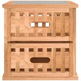  Noćni ormarići 2 kom 34 x 34 x 34 cm od masivnog drva oraha | shoptok.hr
