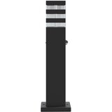  Vanjske podne svjetiljke s senzorima 3kom crne 50cm aluminijske | shoptok.hr