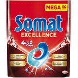 Somat Tablete za mašinsko pranje posuđa Excellence 4u1, 50 komada Cene