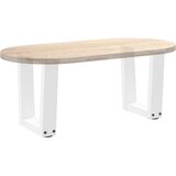  Noge za klub stolić V-oblika 2 kom Bijele 30 x (30-31,3) cm Čelik | shoptok.hr