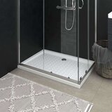  Podloga za tuširanje s točkicama bijela 70 x 100 x 4 cm ABS | shoptok.hr