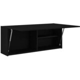  Kupaonski zidni ormarić crni 100x25x40 cm izrađeno drvo | shoptok.hr
