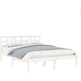  Za krevet od masivne borovine bijeli 200 x 200 cm | shoptok.hr