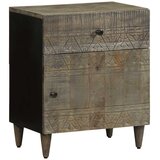  Noćni ormarić svijetlo sivi 50x33x60 cm Puno drvo Mango | shoptok.hr