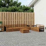  Set vanjskih sofa 7 kom. Prirodna Čvrsto drvo akacije | shoptok.hr