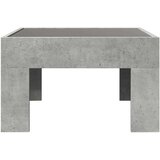 vidaXL Klubska mizica z neskončnimi LED betonsko siva 50x50x30 cm | Shoptok.si