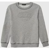 Sisley Otroški pulover siva barva