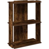  Regal za knjige s 3 razine boja hrasta 60x30x80 cm drveni | shoptok.hr