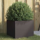 vidaXL Cvetlično korito črno 32x30x29 cm hladno valjano jeklo | Shoptok.si