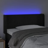  LED uzglavlje crno 93x16x78/88 cm baršunasto | shoptok.hr
