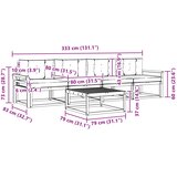 Set vanjskih sofa 4 kom. Bijela i krem | shoptok.hr