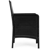 Multi Garden vrtna fotelja s jastukom, stolica za balkon, terasu, vrt, crna | shoptok.hr
