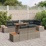  Vrtni set za sofu Set od 9 Siva prirodno drvo | shoptok.hr