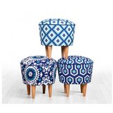 Atelier Del Sofa Tabure 42cm Plavo-bijela | Eponuda.ba