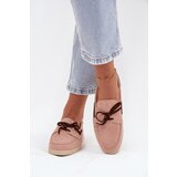 Boto Women's Loafers With Laces Light Pink Calivra | Shoptok.si