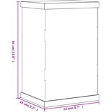  Kutija za izlaganje prozirna 22 x 18 x 35 cm akrilna | shoptok.hr