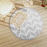 Vanjski tepih ARAKIL sivi Ø120 cm PP | shoptok.hr