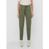 JDY Green Shortened Trousers with Tie Catia - Women