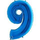  balon broj 9 plavi sa helijumom Cene
