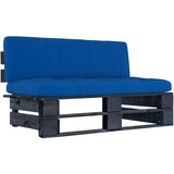 vidaXL Srednja vrtna sofa od paleta od crno impregnirane borovine | shoptok.hr
