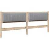  Tapecirani uzglavlje Smeđa 200 cm Čvrsto borovo drvo | shoptok.hr