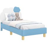 Okvir kreveta za malu djecu s naslonom Plava 70 x 140 cm PU | shoptok.hr