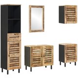  Set ormarića za kupaonicu 5 kom. Prirodna 38 x 33 x 160 cm | Eponuda.com