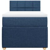  Krevet s oprugama i madracem plavi 90 x 200 cm od tkanine | shoptok.hr
