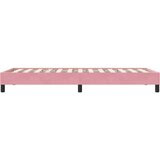  Okvir kreveta bez madraca Ružičasti 100x210 cm Baršun | shoptok.hr