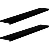  Prozorske klupice 2 kom tamnosmeđe 160x25x2 cm masivne hrast | shoptok.hr