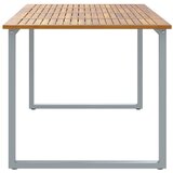  Stol za vrt Siva 200 x 90 x 75 cm Čvrsto drvo akacije | Eponuda.ba