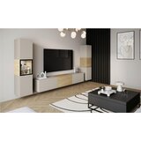 P & B Dnevni Regal Berlin Iii, Kašmir, Osvetlitev, 3-Delni | Shoptok.si