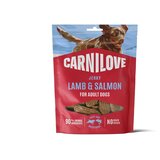 Carnilove Dog Jerky priboljški, jagnjetina in losos - 100 g | Shoptok.si