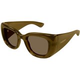 Saint Laurent SL903HOWL 004 ONE SIZE (55) Rjava/Rjava Cene