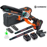 Humberg HM-437 PRO akumulatorska lančana pila za grane narančasta, 2 &amp;times; 2,0 Ah, 10&amp;Prime; / 8&amp;Prime; Slike