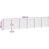 PANEL ograde 6 pcs WPC i aluminij Smeđa | Shoptok.si